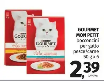 Pam Gourmet mon petit bocconcini per gatto offerta