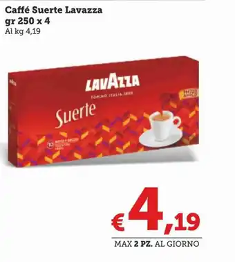 Lavazza Caffè Suerte 250 g x 4