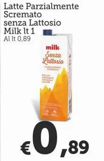 MAX Supermercati Milk Latte Parzialmente Scremato senza Lattosio 1 lt offerta