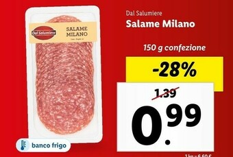 Lidl Salame milano offerta