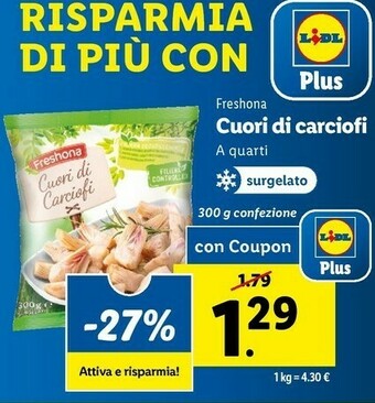 Lidl Cuori di carciofi offerta