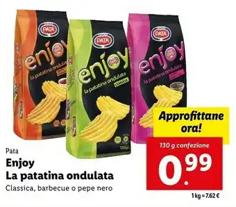 Lidl Enjoy la patatina ondulata classica offerta