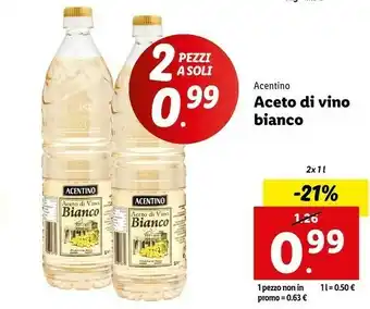 Lidl Aceto di vino bianco 1000 g(ml) offerta