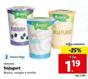 Lidl Sojagurt bianco offerta