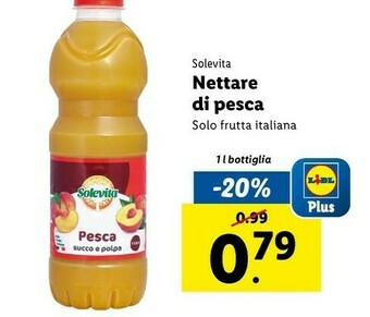 Lidl Nettare di pesca offerta