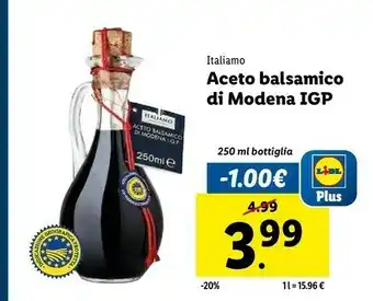 Lidl Aceto balsamico di modena 250 g(ml) offerta