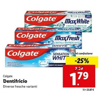 Lidl Dentifricio offerta