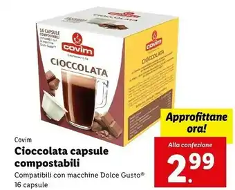 Lidl Cioccolata capsule compostabili offerta