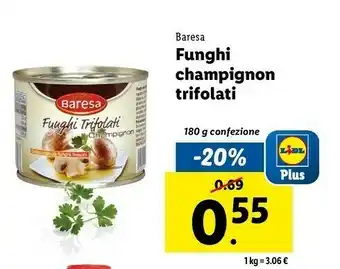Lidl Funghi prataioli trifolati 180 g(ml) offerta