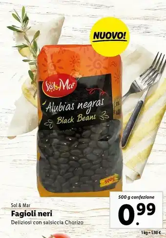 Lidl Fagioli neri offerta