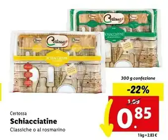 Lidl Chiacciatine classiche offerta