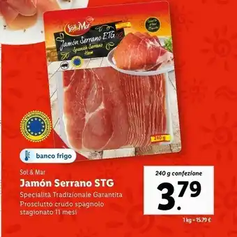 Lidl Sol&mar jamon serrano offerta