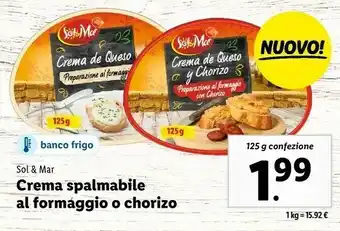 Lidl Crema spalmabile al formággio/ chorizo offerta