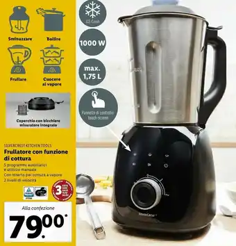 Frullatore con funzione di cottura