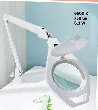 Lidl Livarno home lampada led con lente d'ingrandimento offerta