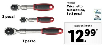 Lidl Parkside cricchetto telescopico offerta
