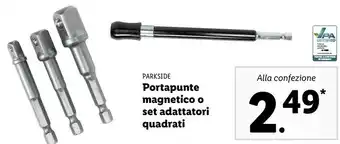 Lidl Parkside portapunte magnetico o set adattatori quadrati offerta