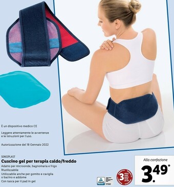 Sensiplast cuscino gel per terapia caldo/ freddo