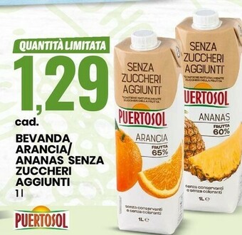 Eurospin Bevanda arancia/ ananas senza zuccheri aggiunti offerta