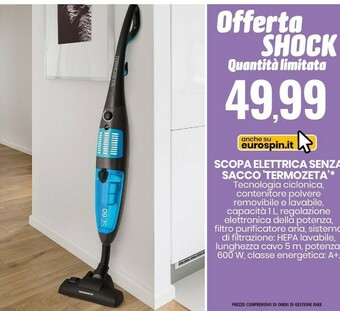 Eurospin Scopa elettrica senza sacco offerta