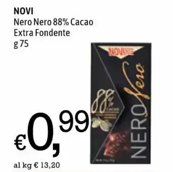 Famila Novi Nero Nero 88% Cacao Extra Fondente 75g offerta
