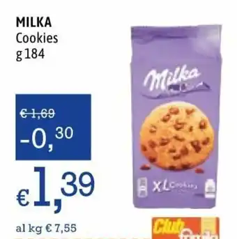 Famila Milka Cookies 184g offerta