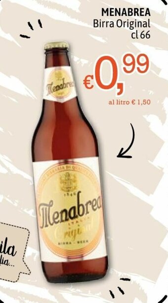 Famila Menabrea Birra Original 66 cl offerta