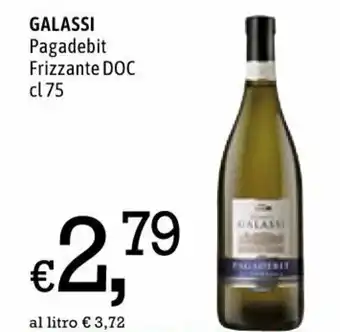 Famila Galassi Pagadebit Frizzante DOC 75cl offerta