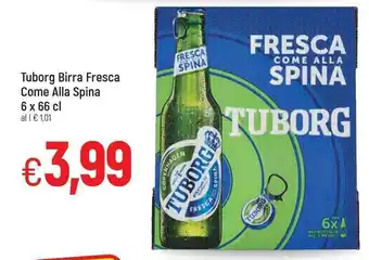 Tuborg Birra Fresca Come Alla Spina 6x66cl