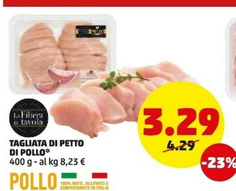 PENNY Tagliata di petto di pollo offerta