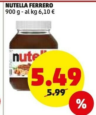 PENNY Nutella offerta