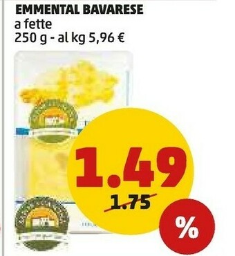 PENNY Emmental bavarese a fette offerta