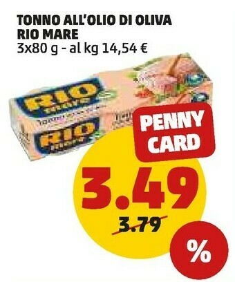 PENNY Tonno all'olio di oliva offerta
