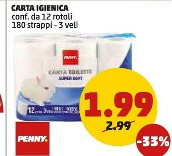 PENNY Penny carta igienica offerta