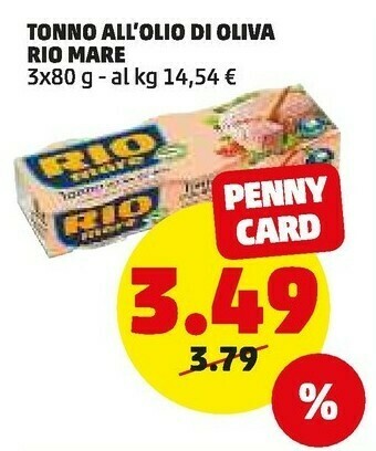 PENNY Tonno all'olio di oliva offerta