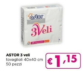 Acqua & Sapone Astor 3 veli tovaglioli offerta