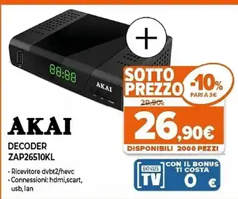 Expert Decoder zap26510kl offerta