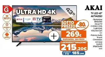 Expert Tv led 43''aktv4338j offerta