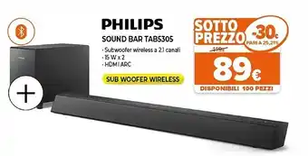 Expert Tab5305/12 altoparlante soundbar nero 2.1 canali 70 w offerta