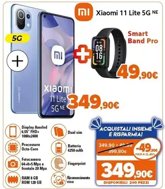 Expert 11 lite 5g ne 16,6 cm (6.55") doppia sim android 11 usb tipo-c 128 gb 4250 mah blu offerta