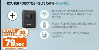 Expert D-link dwr-933 router wireless dual-band (2.4 ghz/5 ghz) 4g nero offerta