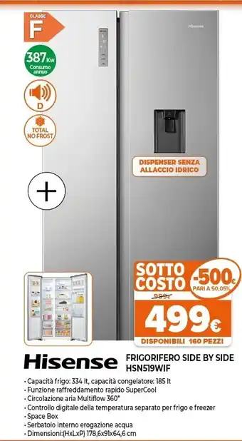 Expert Frigorifero side by side hsn519wif offerta