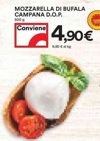 Coop Mozzarella di Bufala Campana D.O.P. 500 g offerta