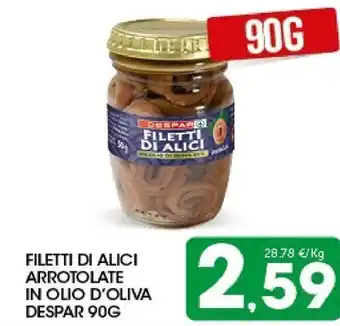 Interspar Despar - filetti di alici all'olio di oliva distese 46 g(ml) offerta
