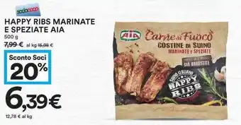 Coop Happy Ribs Marinate E Speziate Aia 500 g offerta