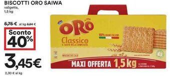 Coop Biscotti Oro Saiwa 1.5 kg offerta