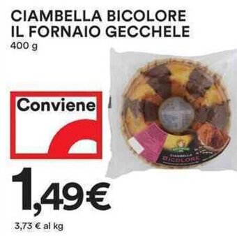 Coop Ciambella Bicolore Il Fornaio Gecchele 400 g offerta