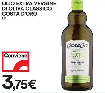 Coop Olio Extra Vergine Di Oliva Classico Costa D'Oro 1 Lt. offerta