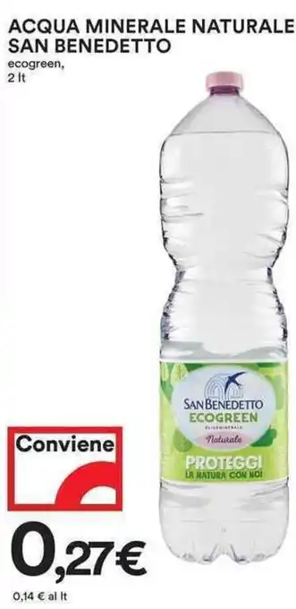 Coop Acqua Minerale Naturale San Benedetto Ecogreen, 2 Lt offerta