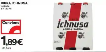 Coop Birra Ichnusa Bottiglia, 3 x 330 ml offerta